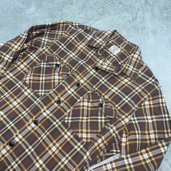 J.Crew Midweight flannel workshirt SZ S MSRP $118+ Brown Fall - Picture 4 of 5